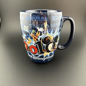 Walt Disney World Parks Coffee Mug Raised 2010 Celebration Mickey Mouse Pixar